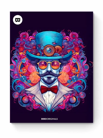 Vintage psychedelic art