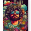 Vintage psychedelic-foam